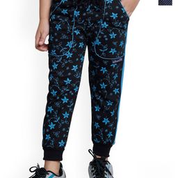 IndiWeaves Boys Pack Of 2 Floral Printed Fleece Joggers-image-8