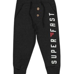 Bodycare Kids Boys Grey Melange Printed Cotton Joggers-image-89