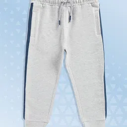 mothercare Boys Grey Solid Pure Cotton Joggers-picture-34