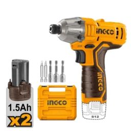 Ingco 0-2000rpm 12V 1/4 inch 1.5Ah Cordless Impact Wrench, CIRLI12015-24