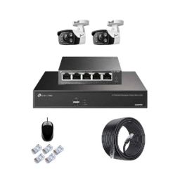 TP-Link VIGI C340 4MP Full Colour Outdoor Network IP Combo Kit with 4 Channel NVR, 2 Cameras, 5 Port POE Switch, D-LINK 100M LAN Cable-picture-15