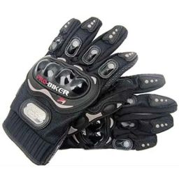Probiker Leather Motorcycle Gloves (Black, XXL)-38