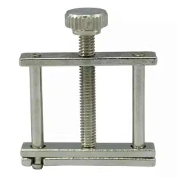 AS One Hoffmann Stainless Steel Yellow Steel Nickel Plating Pinch Cock Tube Clamp, M-picture-5