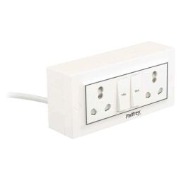 Palfrey 16A/20A 2 Socket White Polycarbonate Electric Extension Board with 2 Switch &a; 2m Wire, 16162-image-31