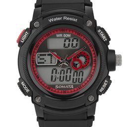 Sonata Men Black Dial Ocean Series Chronograph Analogue & Digital Watch ND7989PP03J-56