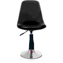 Rajpura Black Chrome Base Metal Bar Stool-image-9