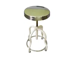 ST 2-2.5ft 4 Leg Silver Revolving Patient Stool, ST017 image 3