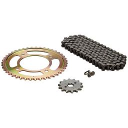 Uno Minda 116L Hardened Alloy Steel Quadra Rivet Chain &a; Sprocket Kit for Hero Passion Xpro, CH-5012-picture-47