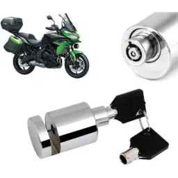 Auto Pearl Stainless Steel Silver Heavy Duty Anti Theft Motorcycle Disc Brake Lock, Lock-289-picture-16