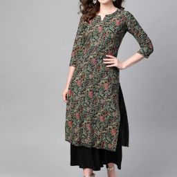 Women Viscose Rayon Kurta Palazzo Set-image-59