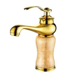 ZAP Brass Gold Matt Finish Antique Aladdin Basin Tap-20