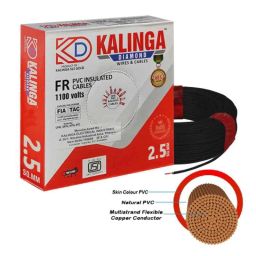Kalinga Diamond 90m 2.5 Sqmm Black FR PVC Housing Wire-image-10