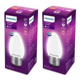 Philips Filament Candle 4W E27 6500K Cool Day White LED Bulb (Pack of 2)-32
