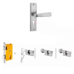 Dorset Stella HL ST 8 inch Zinc PT Finish Lock Set with Knob &a; 60mm Key Cylinder-picture-23