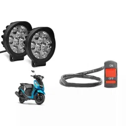 Cartronics 9 Round Cap Led Fog Light with On/Off Switch for Yamaha Fascino Set Of 2 Pcs, CAR-8IH5JK-picture-28