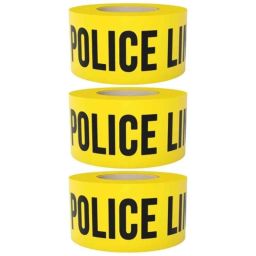 Singhal 3 inchx50m 35 Micron Yellow Police Line Do Not Cross Tape, PLDNC-Tape-P3 (Pack of 3)-image-24