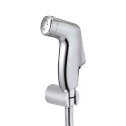 Joyway Penguin Plastic Chrome Finish Silver Health Faucet with 1m Flexible Tube &a; Wall Hook-18
