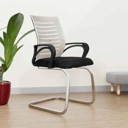 Rose Elite 53x61x97cm Mesh Grey Mid Back Visitor Chairs-image-48