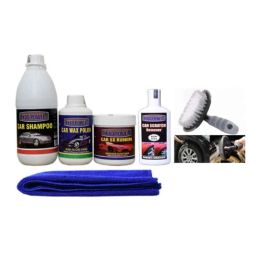 Indopower Ff1156 Car Shampoo, Car 5X Rubbing Polish, Car Wax Polish, Scratch Remover, All Tyre Cleaning Brush, Car Cloth Kit, AHh1160-image-58