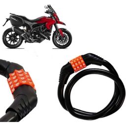Auto Pearl Black &a; Orange 4 Digit Anti-Theft Combination Number Lock for Hyperstrada-picture-26