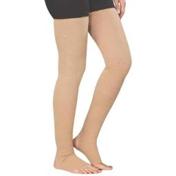 Kudize 2 Pcs Cotton Beige Thigh Length Knee Support Set, Size: XL-6