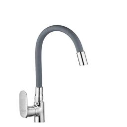 Aquieen Flexi Brass Grey Swan Neck with Flexible Spout Basin Tap-image-31