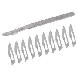 Forgesy Stainless Steel Scalpel Surgical Blades Set with BP Handle, FORGESY140-image-9