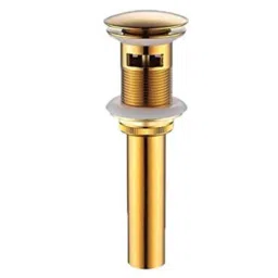 ZAP 5 inch Brass Gold Pop Up Waste Coupling with Full Thread Drain Stopper-image-9