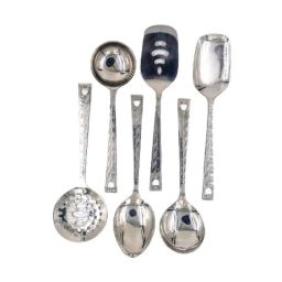 i WARE KkitchenCare 6 Pcs Stainless Steel Cooking Serving Spoon Set-15