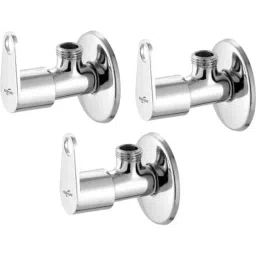 Neelkund Eva Brass Silver Chrome Plated Angle Valve (Pack of 3)-picture-22