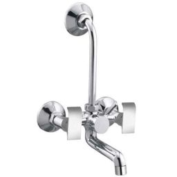 Drizzle Swift 2 in 1 Brass Chrome Finish Silver Wall Mixer, AWMIXSWIFT-image-13