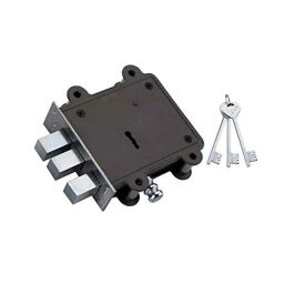 Duke Mild Steel Grey Main Door Lock with 3 Keys, DL2002-image-57