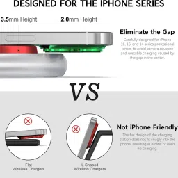 ZITRONIX 3 in 1 Charging Station Folding Arm Design Slim Charging Pad image 5