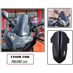 AOW Double Bubble Visor for Pulsar 220 cc (Black) B-02-45