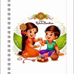 Raksha Bandhan Special Gift for Sister, A5 Notebook unruled/plain , 150 Pages-image-10