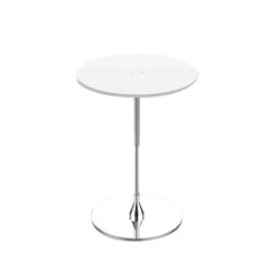 Classic Concepts 15 inch White &a; Silver Acrylic Podium Side Table for Conference &a; Seminar, CCP057S-image-86