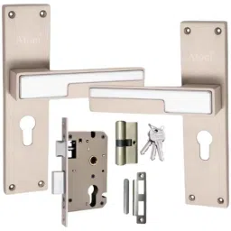 ATOM 203mm Zinc Silver Satin Finish Mortise Door Lock Set, MH-O47-CY-SS-BSK-image-24
