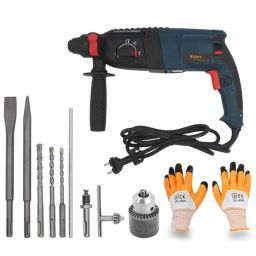 Walkers 1200W 26mm Rotary Hammer Drill Machine with 5 Bits, 13mm Chuck &a; Gloves, WKFC017-23