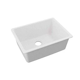 Uken Heavy Duty Quartz Kitchen Sink Undermount Sink (18X24) Wash Basin With Accessories(18/24-Qr-Me-Ms-10) (White)-image-88