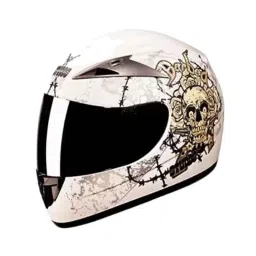 Studds Scorpion D3 Decor Expanded Polystyrene Matt White Full Face Full Face Helmet, Size: Xtra Large-picture-38