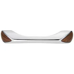 Aquieen 96mm Malleable Chrome Walnut Wardrobe Cabinet Pull Handle, KL-714-96-CP (Pack of 2)-picture-33