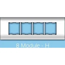 Anchor Roma Classic Tresa 8 Module Horizontal Matt Black Solid Plate, 30384MB-picture-16