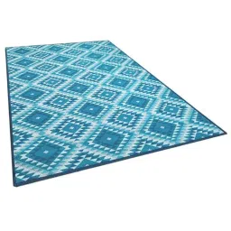 Matz and More 100x150cm Nylon Blue Pattern Aztec Diamonds Anti-Slip Rug, F-PAT-AD-34-R1-image-55