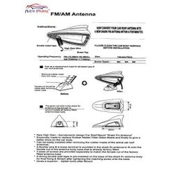Auto Pearl Shark Fin Signal Receiver AM/FM Antenna For Maruti Suzuki Wagon R 2019 image 3
