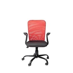Valley Green Sigma Nylon Red Medium Back Ergonomic Office Chair-29