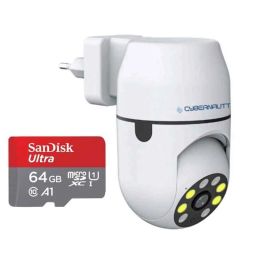 Cybernautt P2W 2MP Full HD PT Smart WiFi Camera with Two Way Audio, Auto Motion Track, Night Vision, Muti User View &a; Free 64GB Memory Card-2