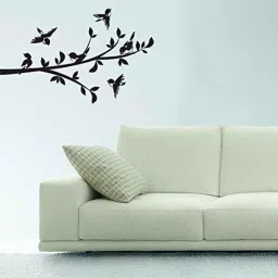 Asian Paints BR01A Wall Ons 1x2.5ft Vinyl Black Branch with 6 Birds Decorative Self Adhesive Wall Sticker, HPCA13561-picture-45