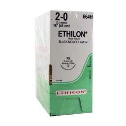Ethicon NW3319 Ethilon 4-0 Black 16mm Monofilament Suture, Size: 90cm (Pack of 12)-image-66