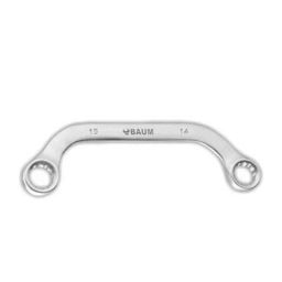 Baum 10x11mm Chrome Vanadium Steel Half Moon Ring Spanner, Art-65-picture-13