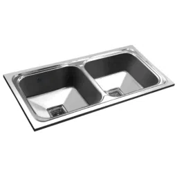 APL Apollo Edge 37x18x9 inch Double Bowl Kitchen Sink, TP243-image-50